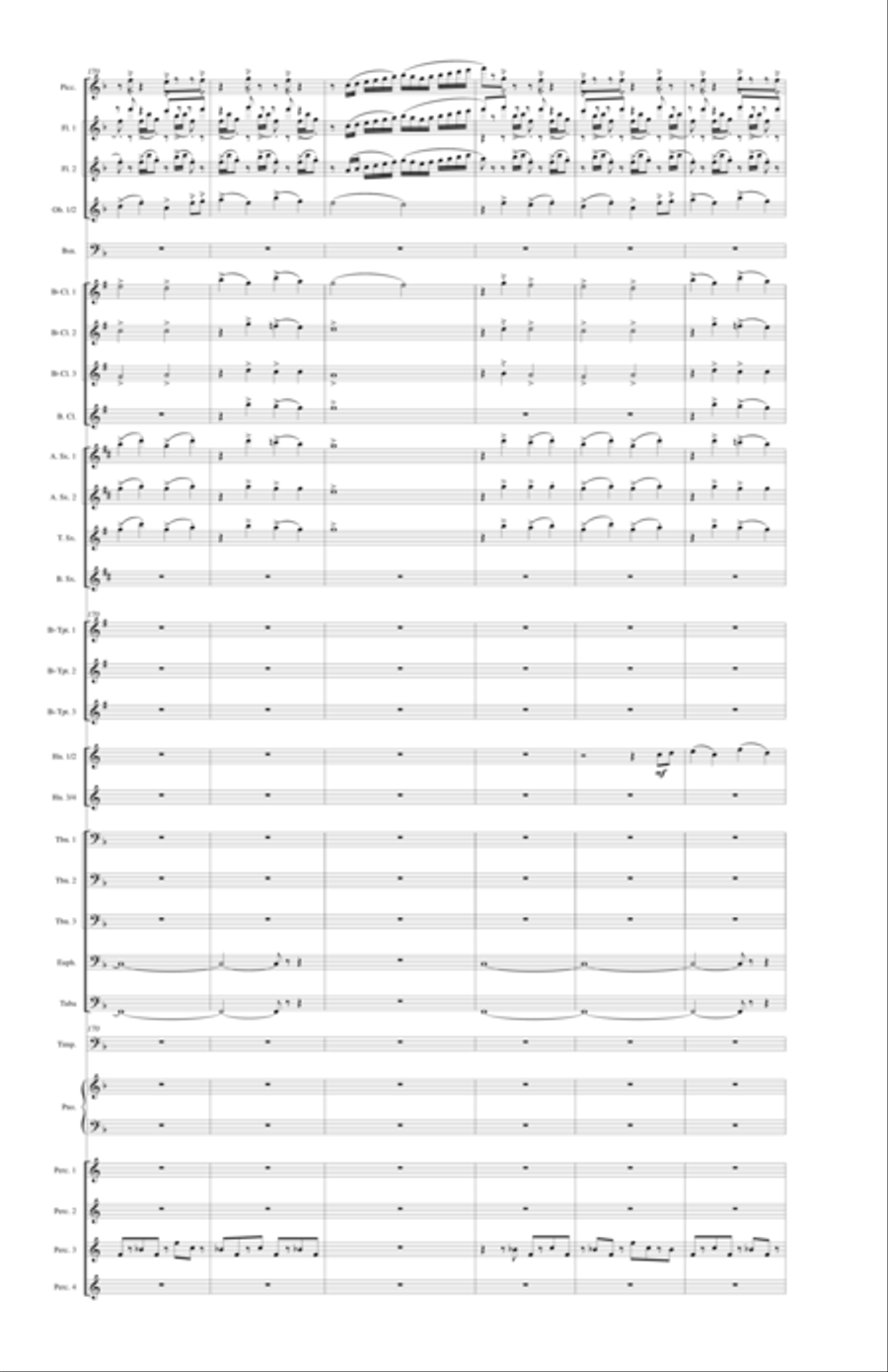 With Voice of Triumph Raised Concert Band scores gallery preview page 28