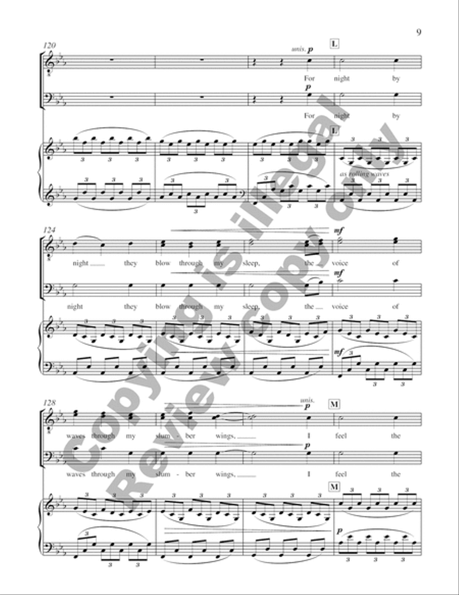 Three Days by the Sea: Down to the Sea TTBB scores gallery preview page 12
