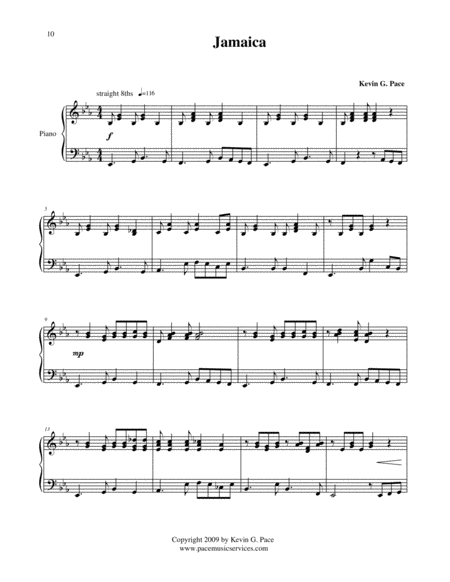Jamaica - original piano solo image number null