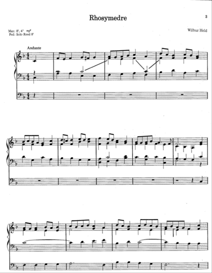 Those Wonderful Welsh, Set 1 Organ scores gallery preview page 2