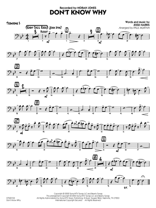 Don't Know Why (arr. Paul Murtha) - Trombone 3