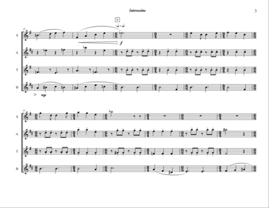 Intersecciones Brass Ensemble scores gallery preview page 4