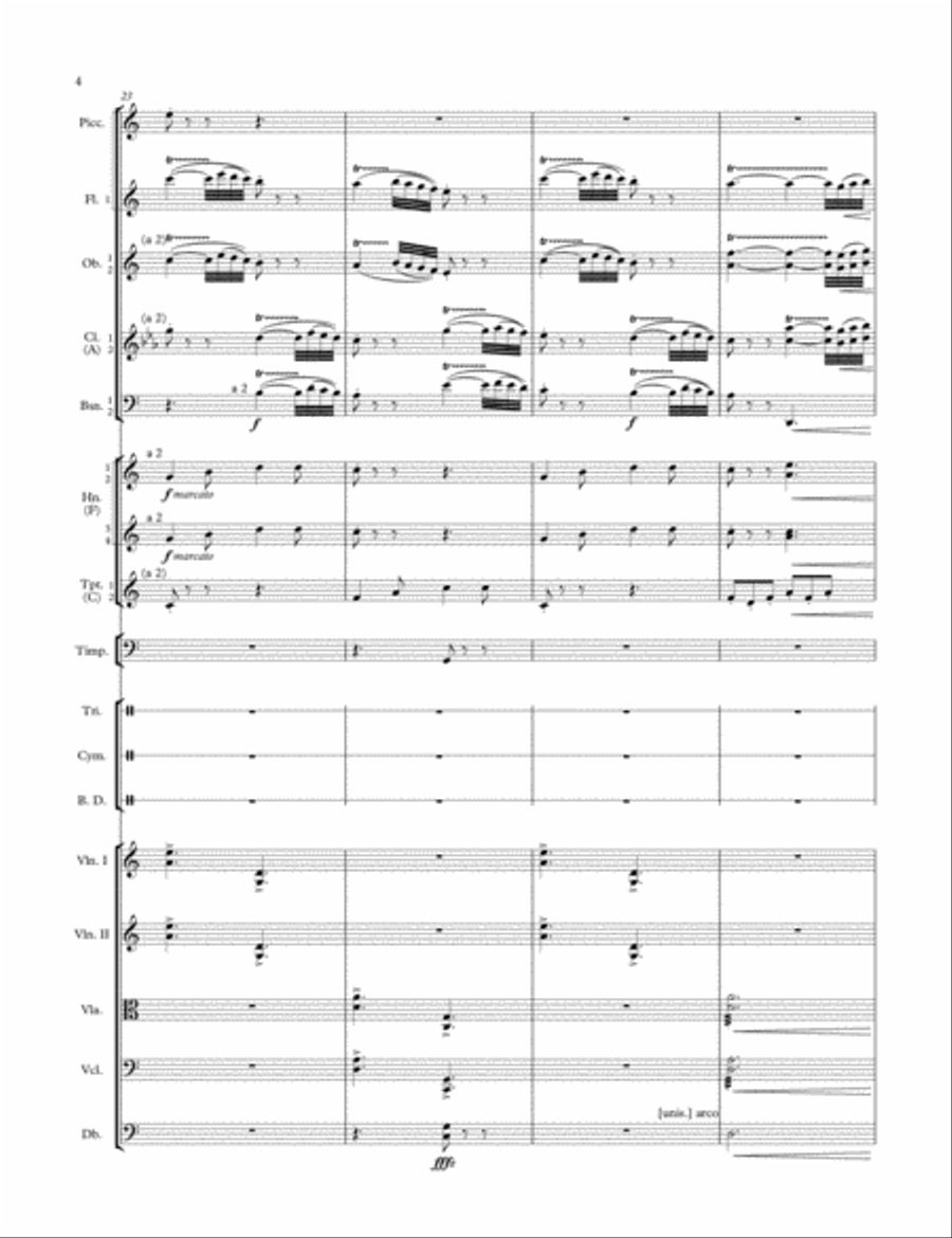 Bucolic Suite Full Orchestra scores gallery preview page 5