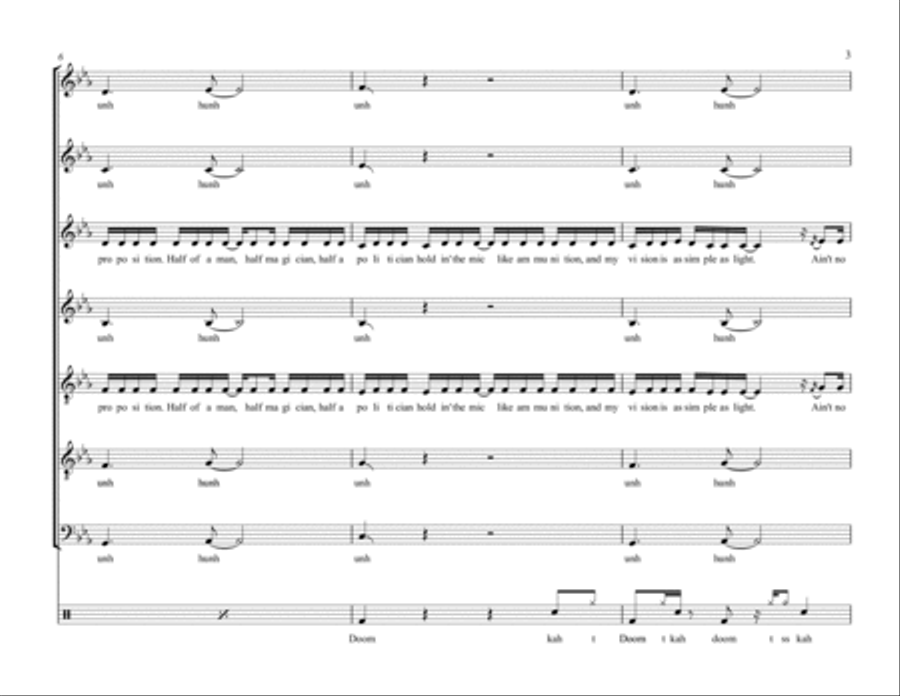The Dynamo Of Volition 4-Part scores gallery preview page 3