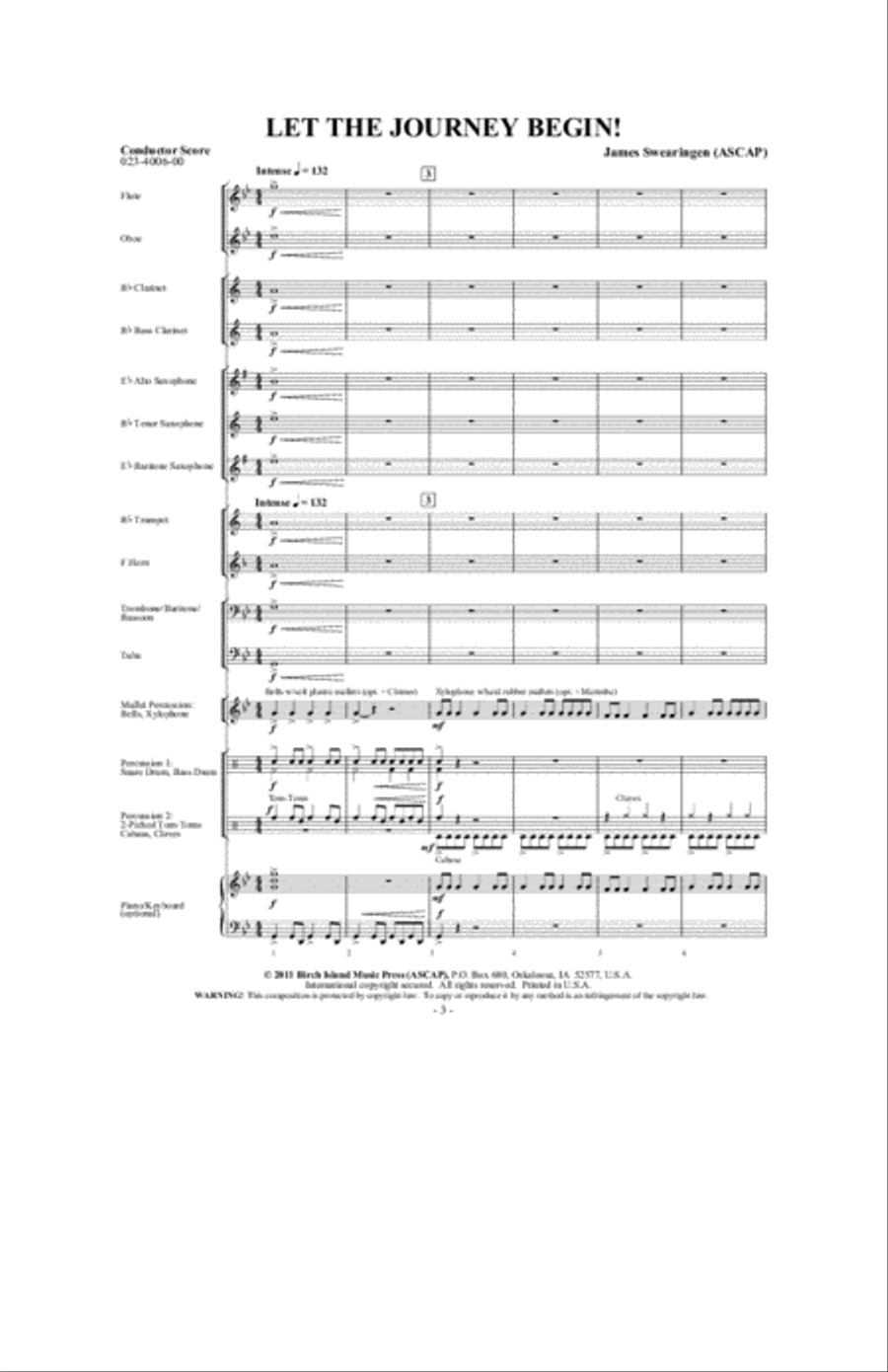 Let The Journey Begin! Concert Band scores gallery preview page 2