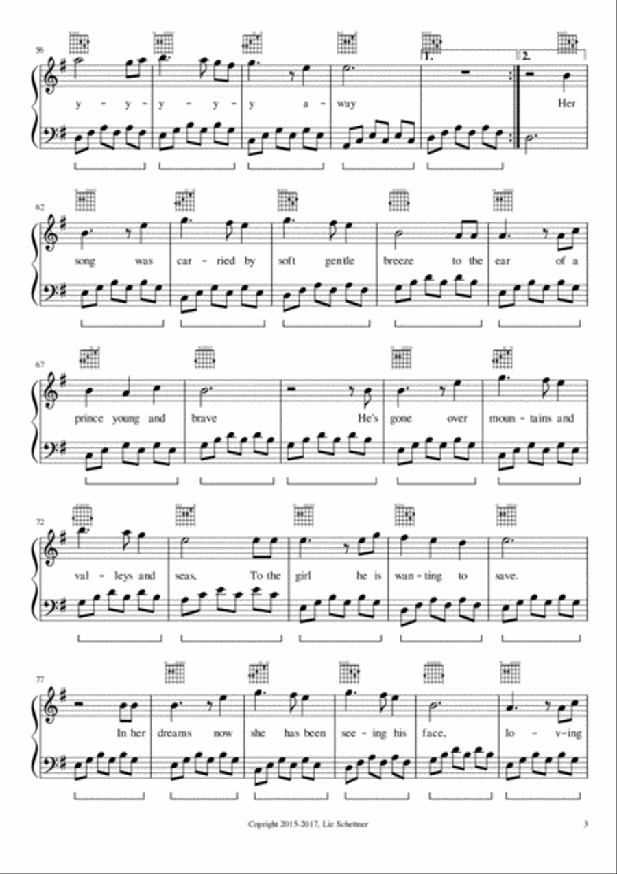 Up High Piano, Vocal, Guitar scores gallery preview page 3