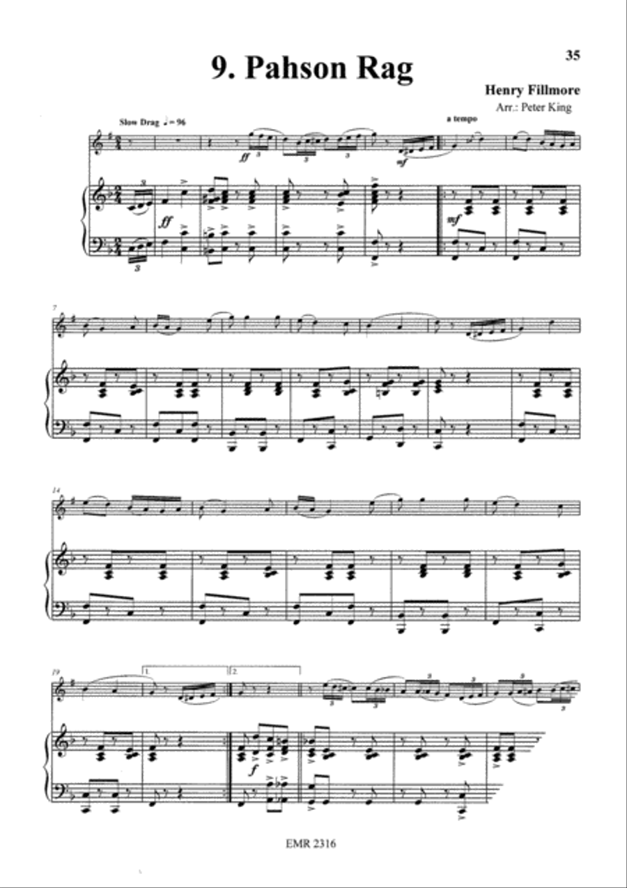 15 Rags Clarinet Solo scores gallery preview page 11