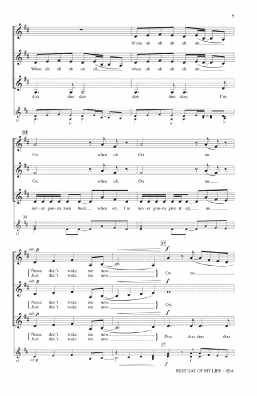 Best Day Of My Life (arr. Deke Sharon)