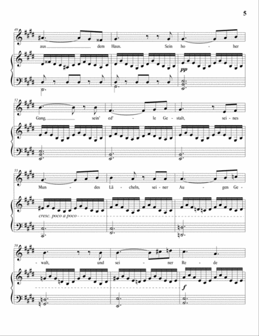SCHUBERT: Gretchen am Spinnrade, D. 118 (transposed to C-sharp minor) Voice scores gallery preview page 6