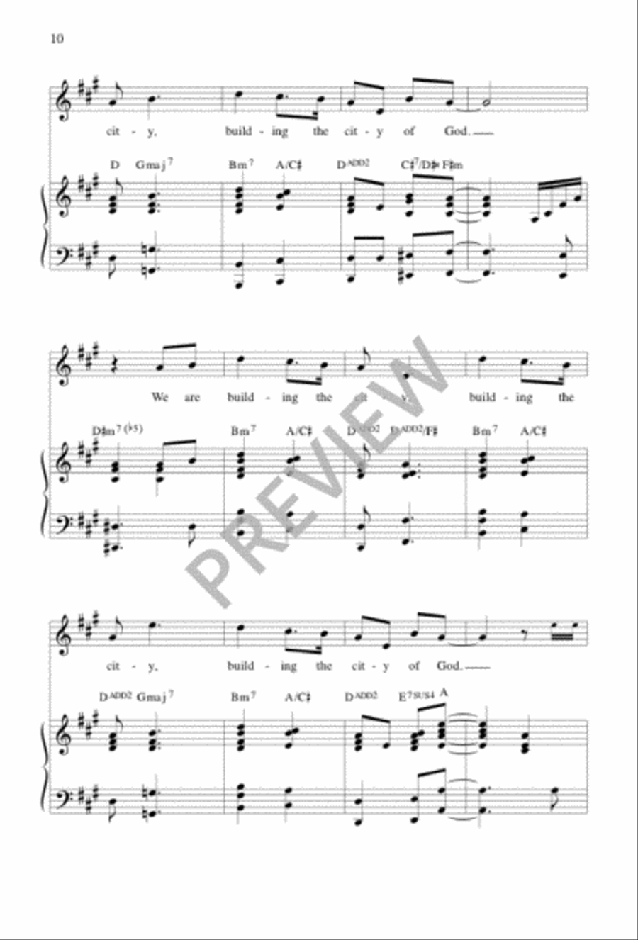 Building a City Unison Choir scores gallery preview page 10