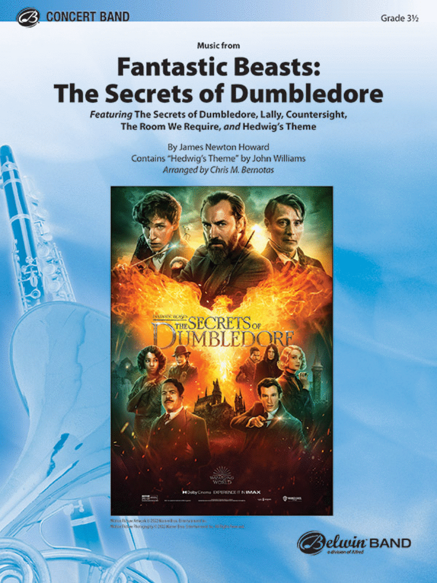 Fantastic Beasts -- The Secrets of Dumbledore Concert Band scores gallery preview page 1