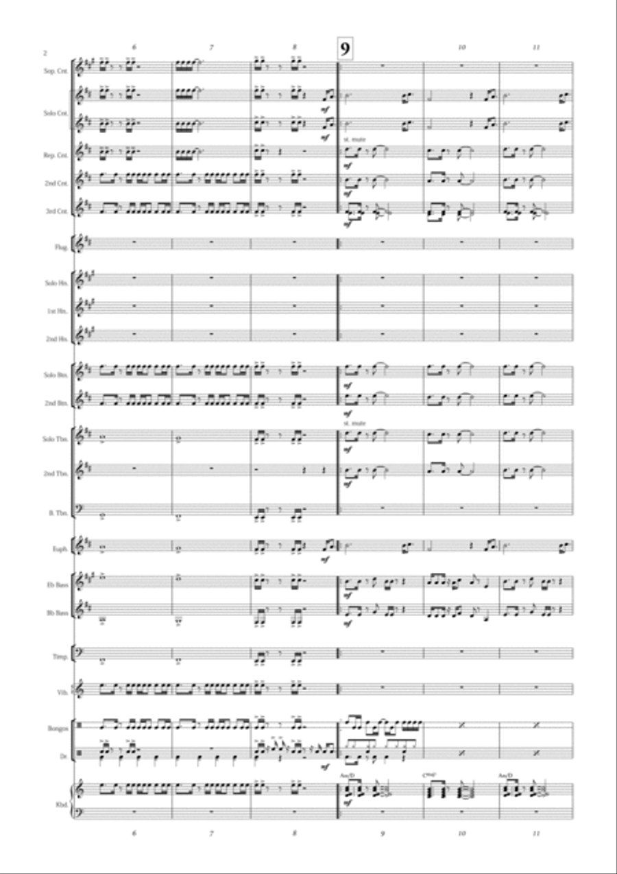 Gonna Fly Now Gonna Fly Now Brass Band scores gallery preview page 6