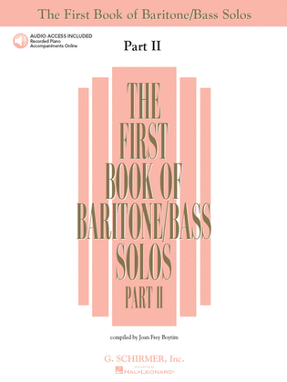 Book cover for The First Book of Baritone/Bass Solos – Part II