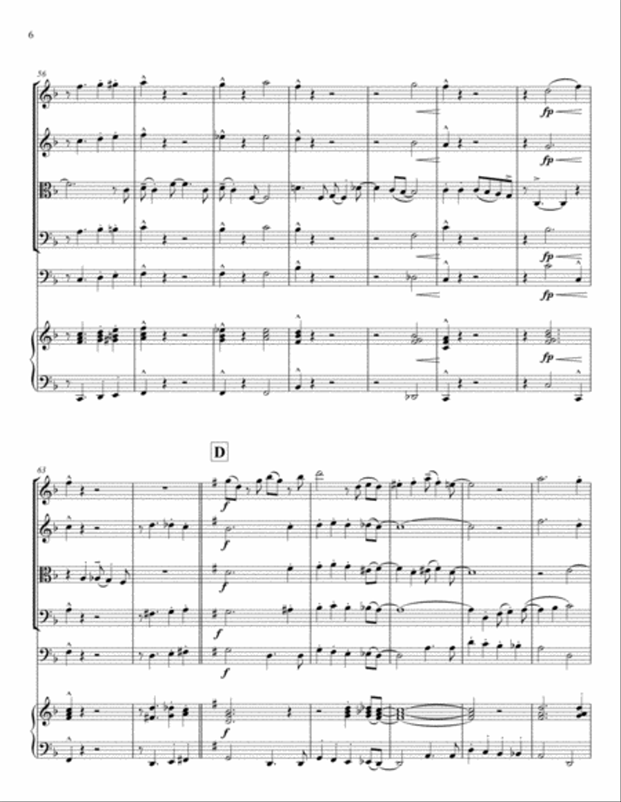 Just a Closer Walk with Thee, for string orchestra String Orchestra scores gallery preview page 6