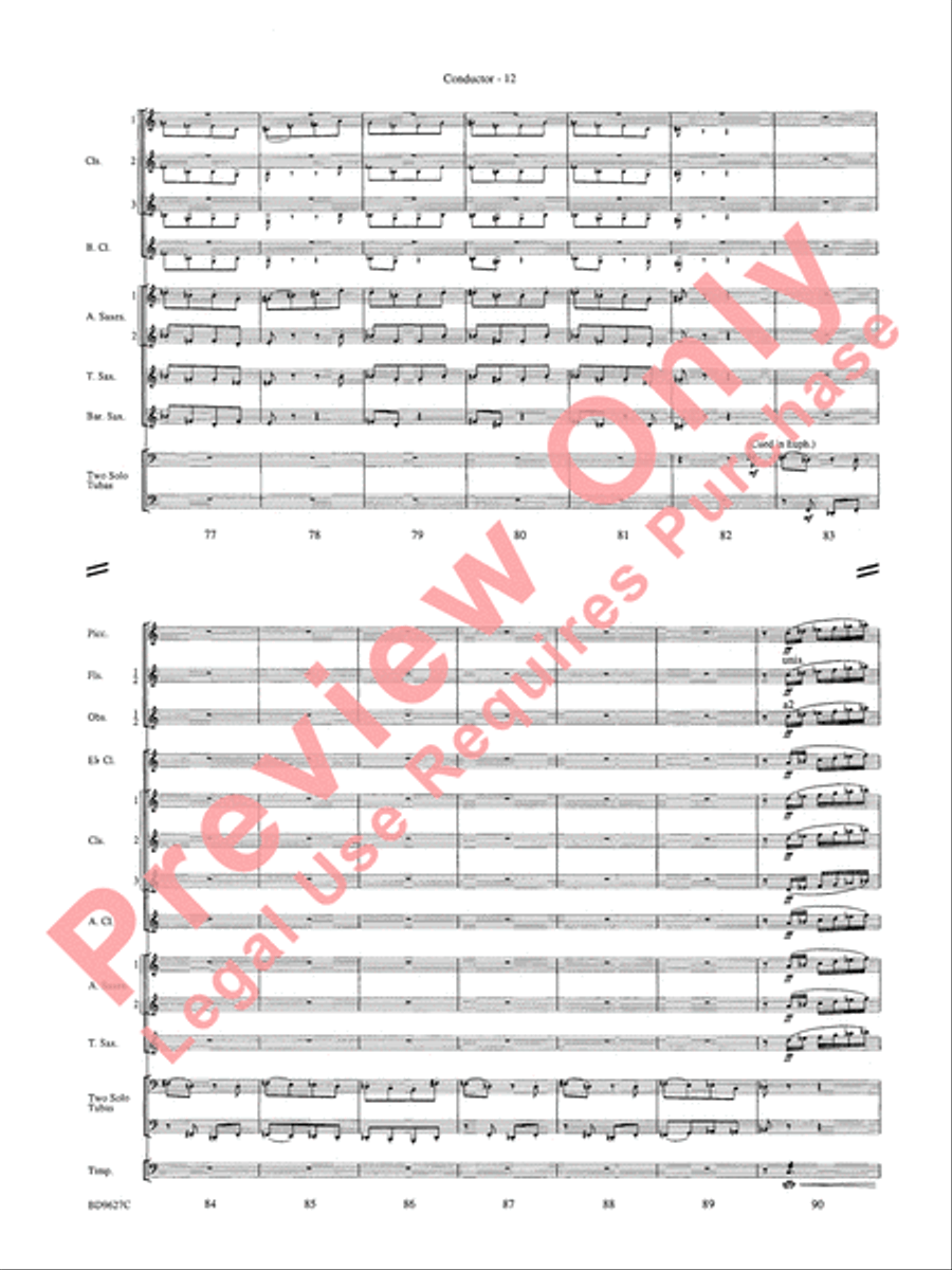 Variations on a Theme of Robert Schumann Concert Band scores gallery preview page 15