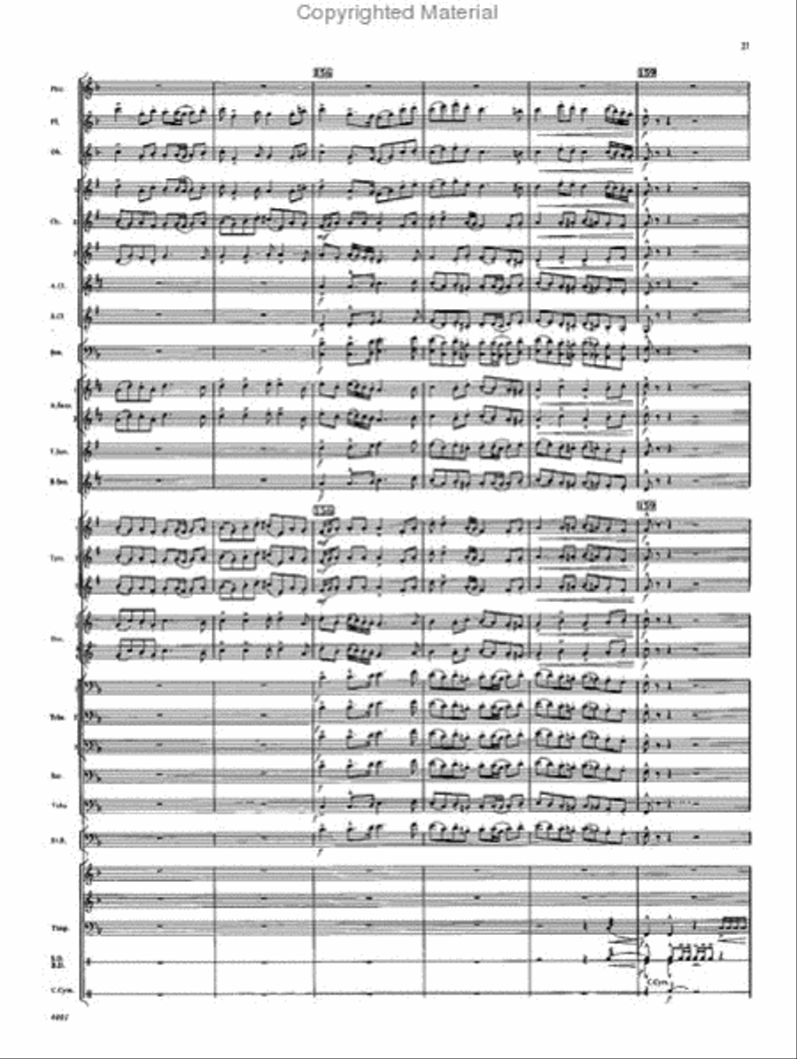 The Light Eternal Concert Band scores gallery preview page 23