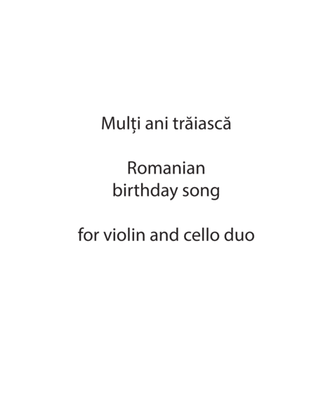Mulți Ani Trăiască - Romanian Birthday Song - Violin Cello Duo