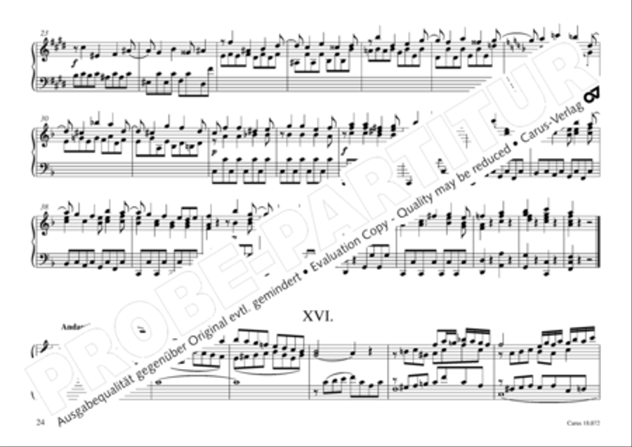 Vogler, 32 Preludes pour l' Orgue ou Pianoforte Piano scores gallery preview page 25