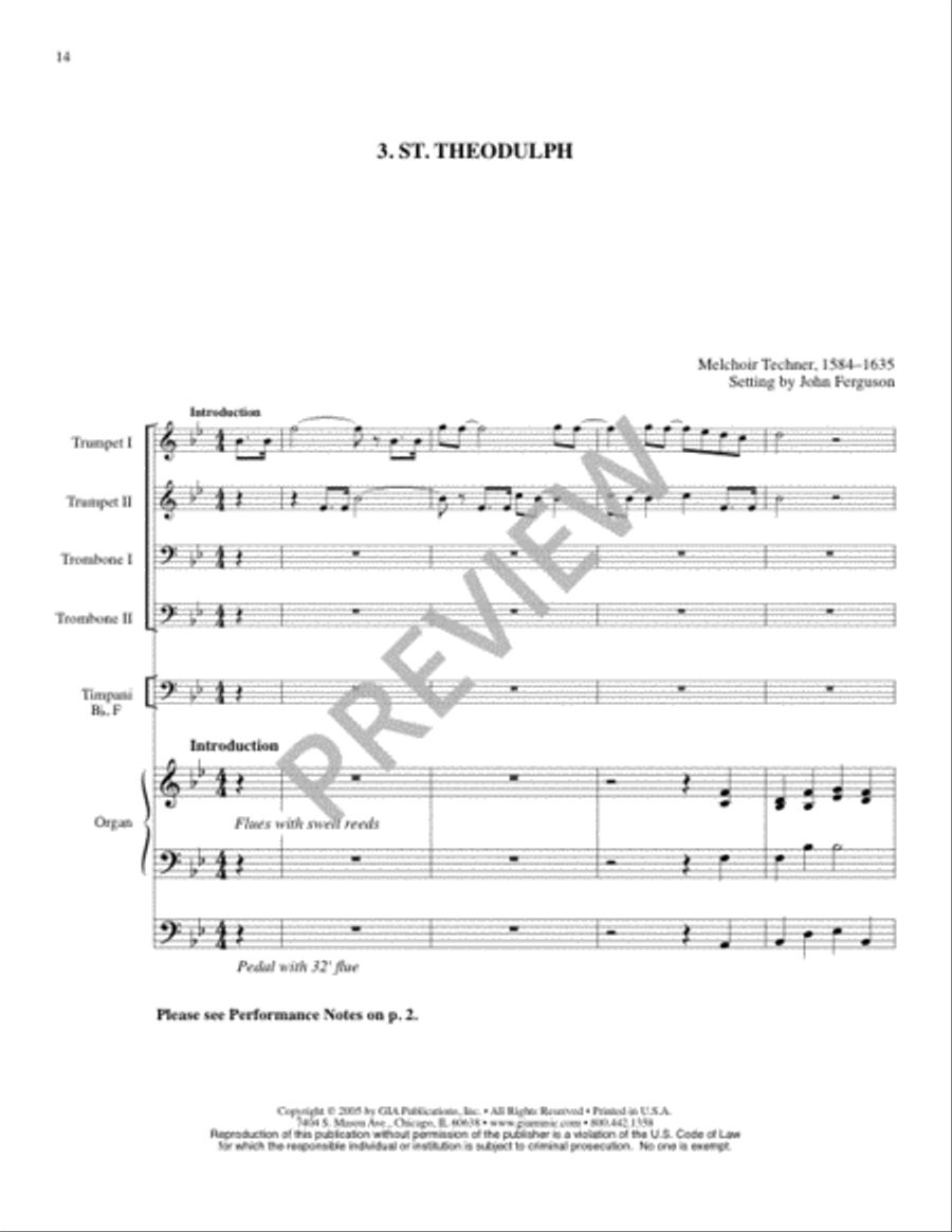 Festival Hymns for Organ, Brass and Timpani - Volume 7, General