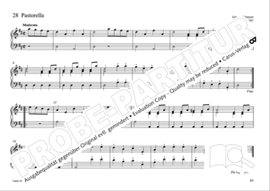 Pastoral music for organ, vol. 2: Germany, Bohemia, Austria, South Tyrol Organ Solo scores gallery preview page 84