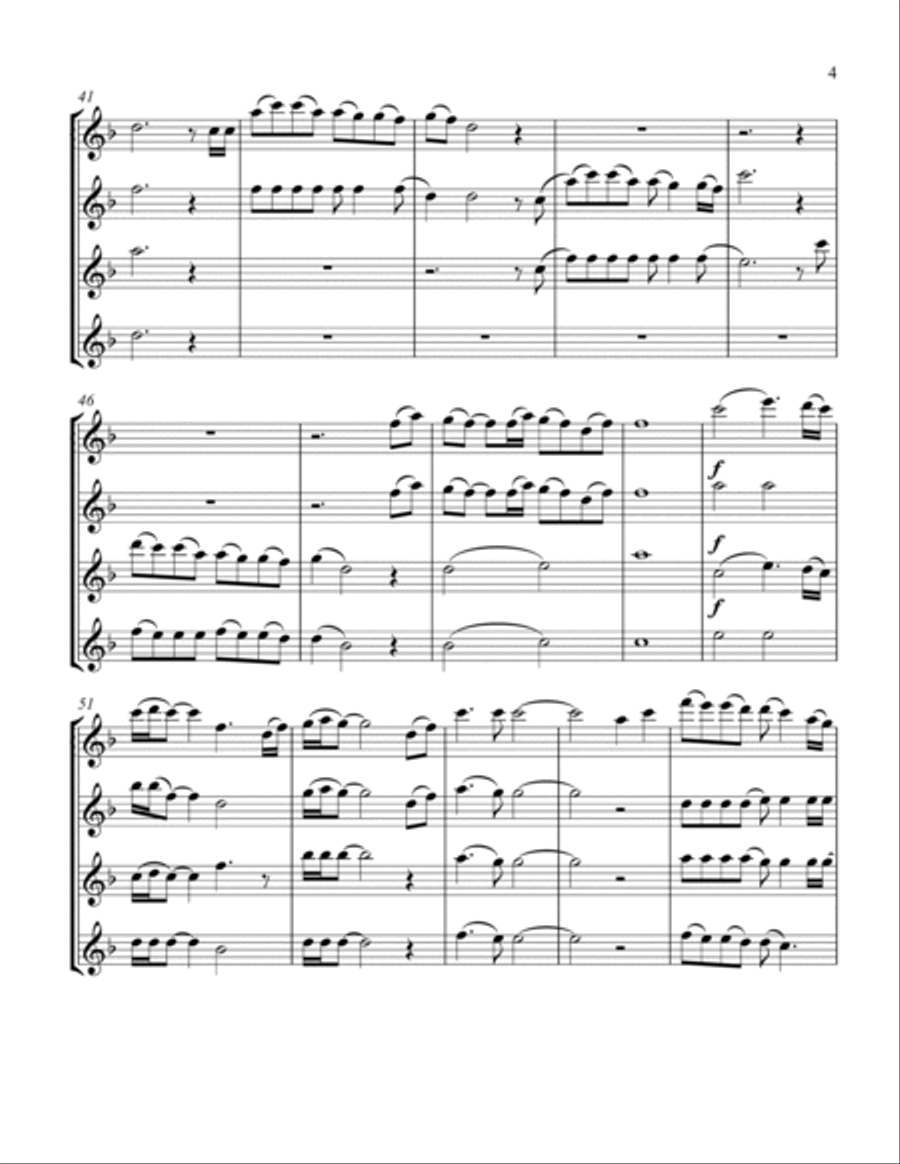 Colors Of The Wind Colors Of The Wind Flute Quartet scores gallery preview page 5