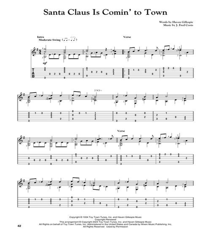 20 Christmas Songs for Solo Classical Guitar Acoustic Guitar scores gallery preview page 6