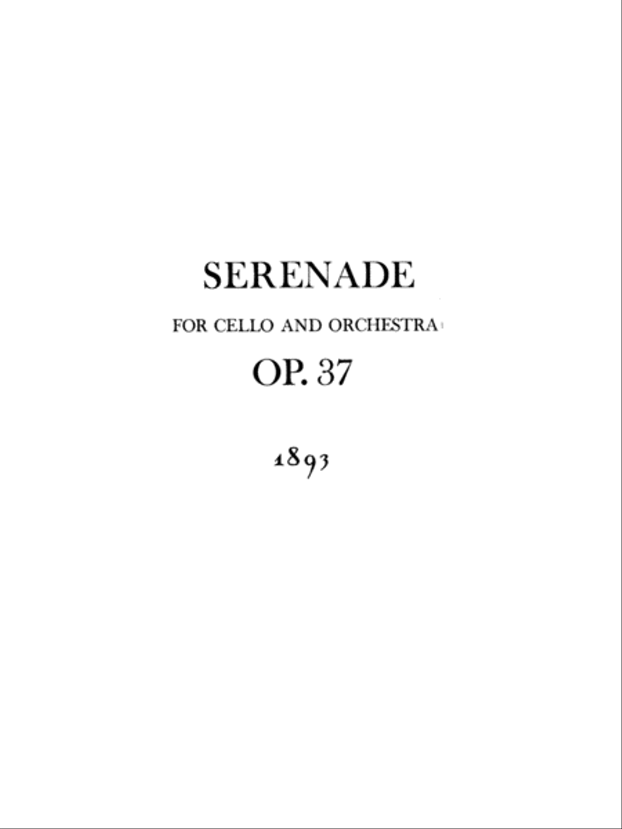 Serenade Op. 37 - Cello And Piano Small Ensemble scores gallery preview page 6