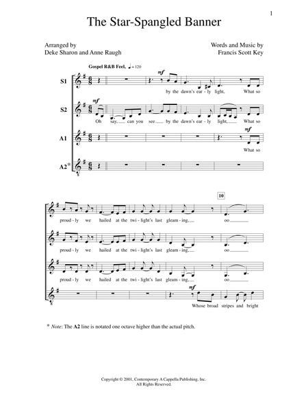 The Star-Spangled Banner by Francis Scott Key SSAA - Digital Sheet Music