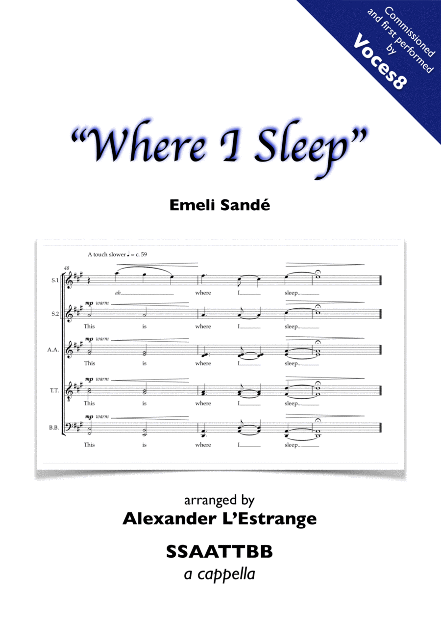 Where I Sleep Divisi scores gallery preview page 1