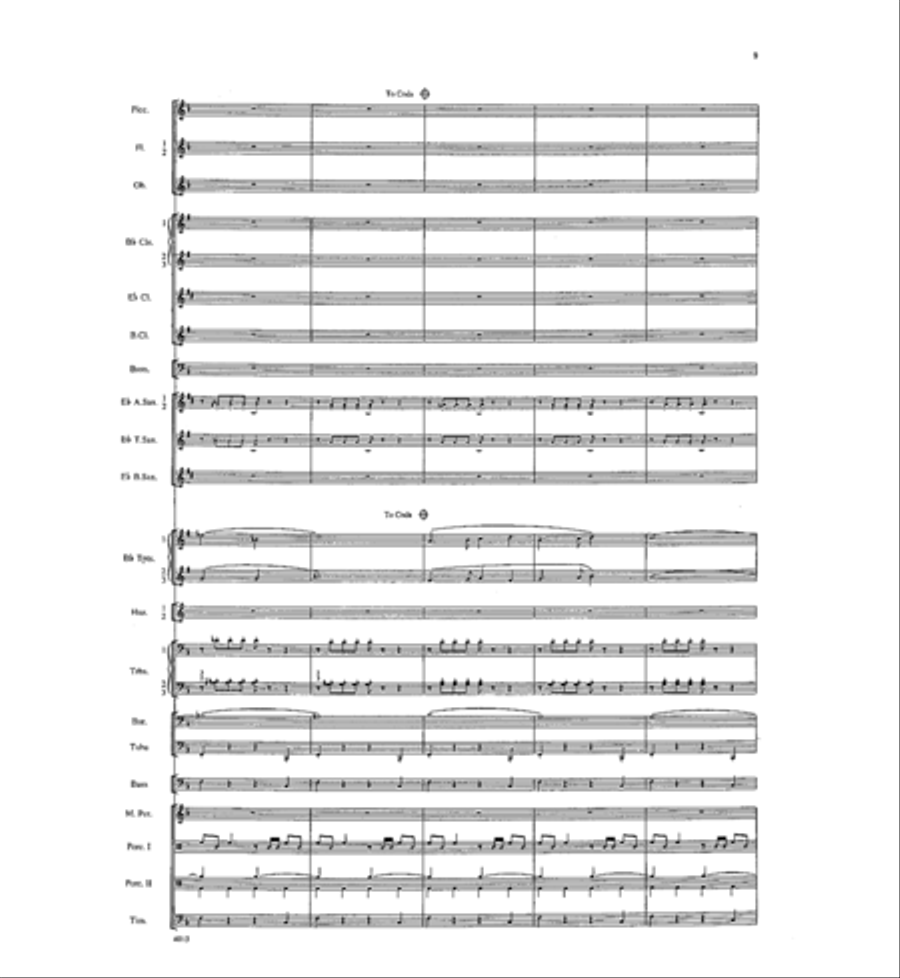 Fantasia for Winds and Percussion Concert Band - Sheet Music page 10