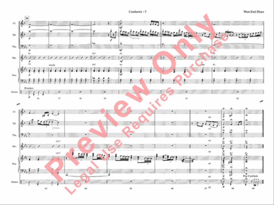 West End Blues Jazz Ensemble scores gallery preview page 11