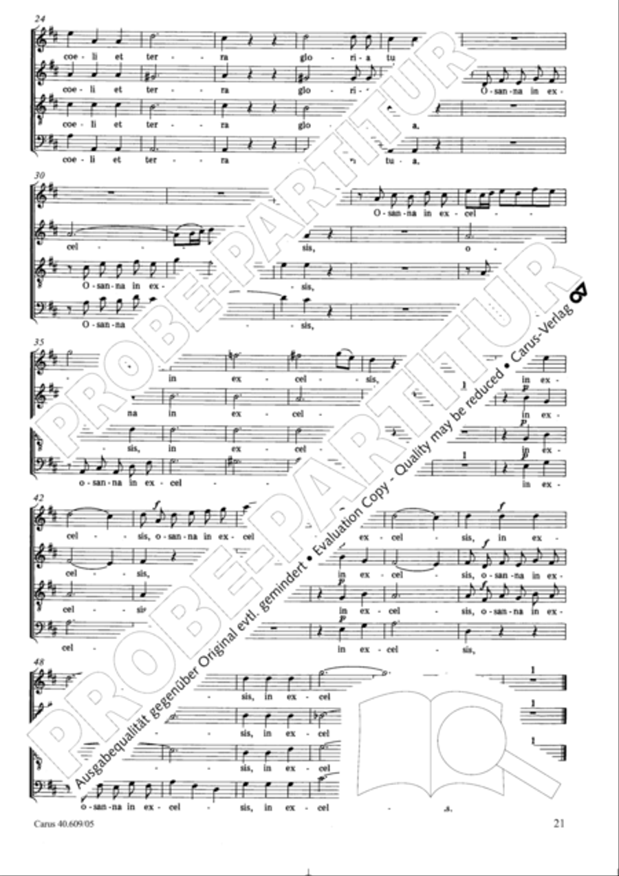 Missa in Angustiis 4-Part scores gallery preview page 22