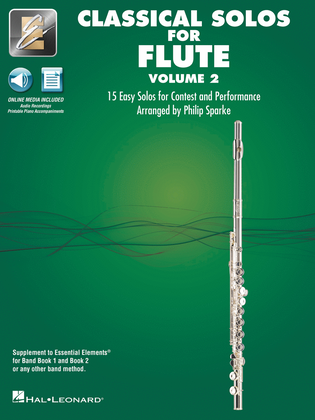 Book cover for Classical Solos for Flute – Volume 2