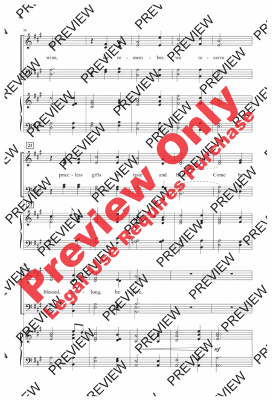 With This Bread, with This Wine 4-Part scores gallery preview page 3