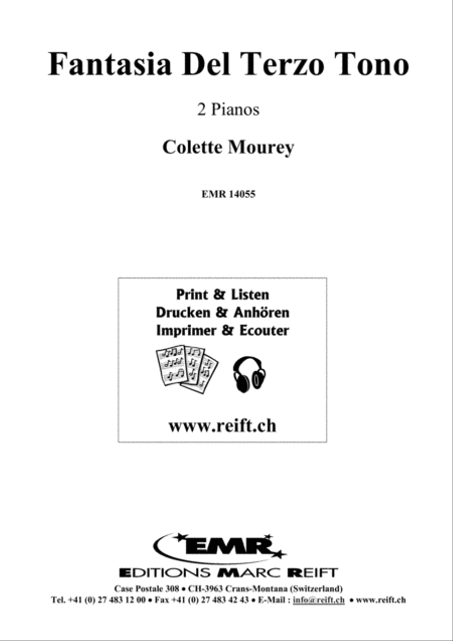 Fantasia Del Terzo Tono Fantasia Del Terzo Tono Piano Duet scores gallery preview page 2