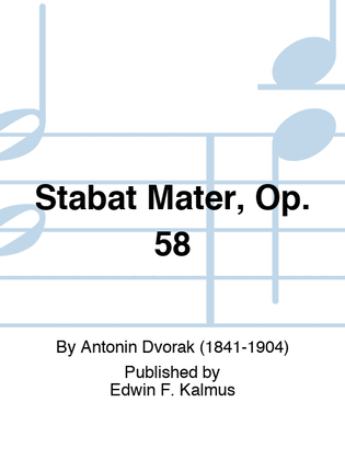 Book cover for Stabat Mater, Op. 58