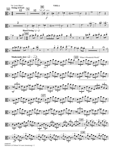 Satchmo! - A Tribute to Louis Armstrong (arr. Ted Ricketts) - Viola