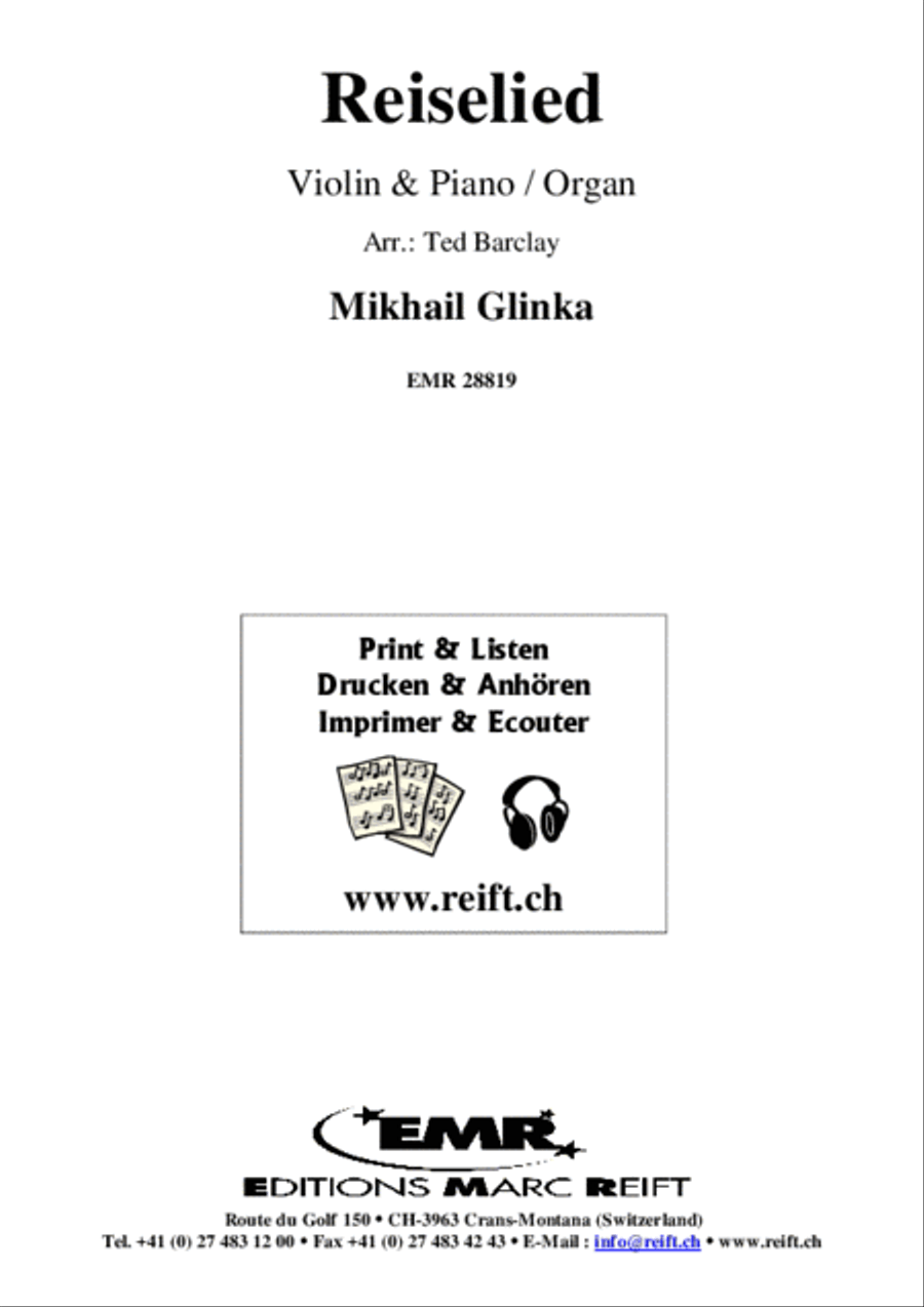 Reiselied Violin Solo scores gallery preview page 2