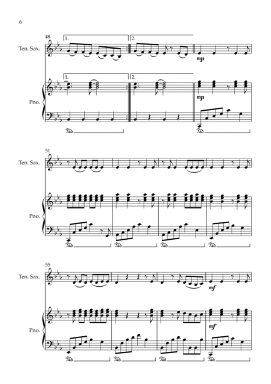 Shivers Tenor Saxophone scores gallery preview page 6