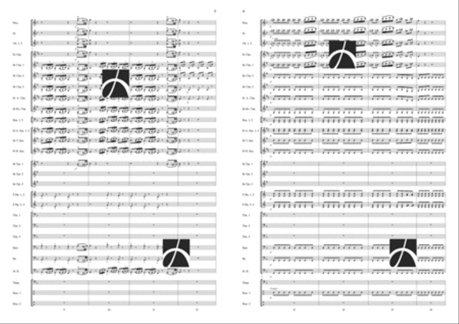 Coro dei Gitani Concert Band scores gallery preview page 3