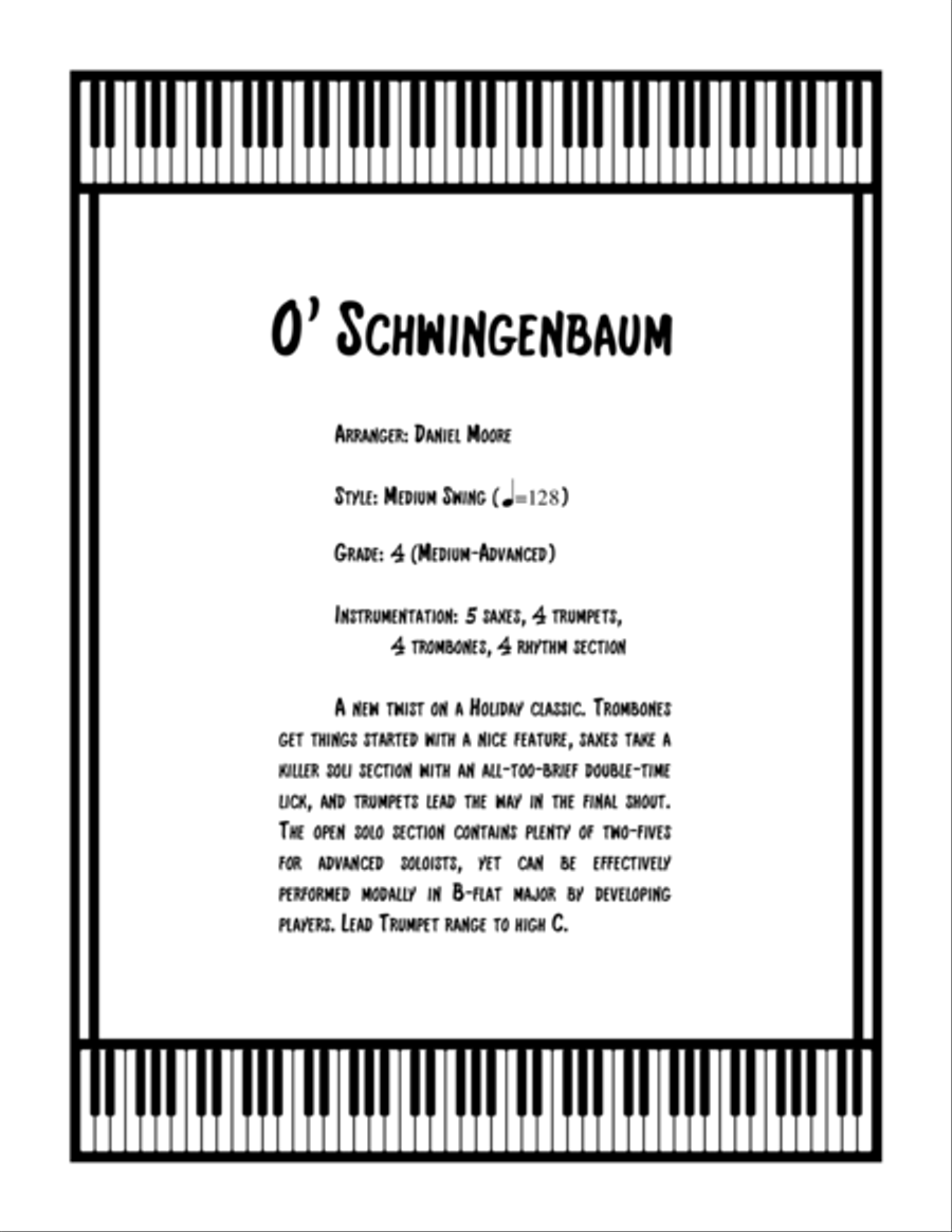 O' Schwingenbaum O' Schwingenbaum Jazz Ensemble scores gallery preview page 1