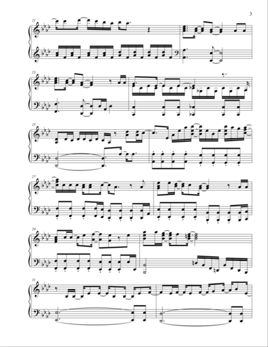 Let It Go (from Frozen) Piano Solo scores gallery preview page 3