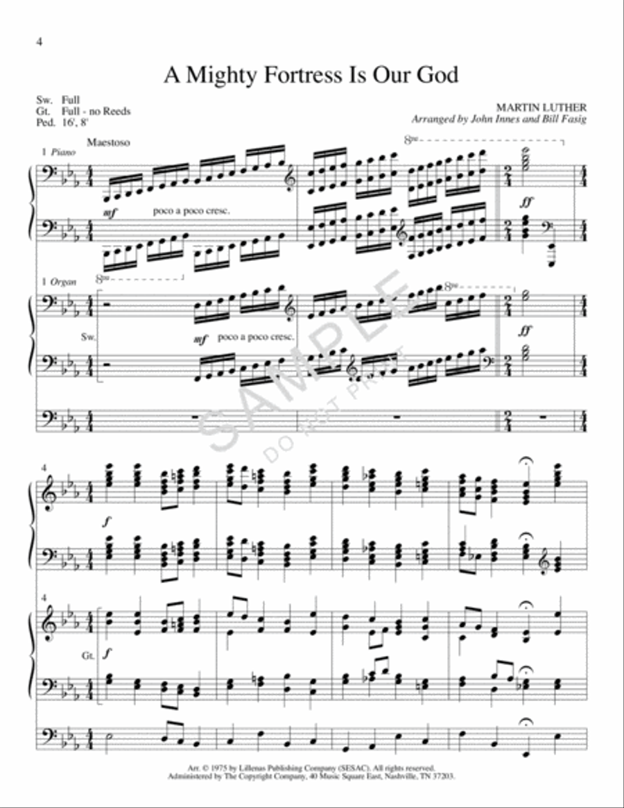 All the Best for Piano and Organ Organ scores gallery preview page 2