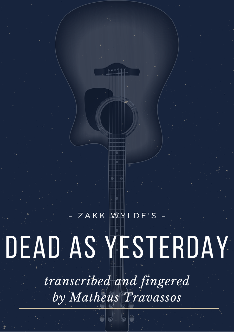 Dead As Yesterday Acoustic Guitar scores gallery preview page 1