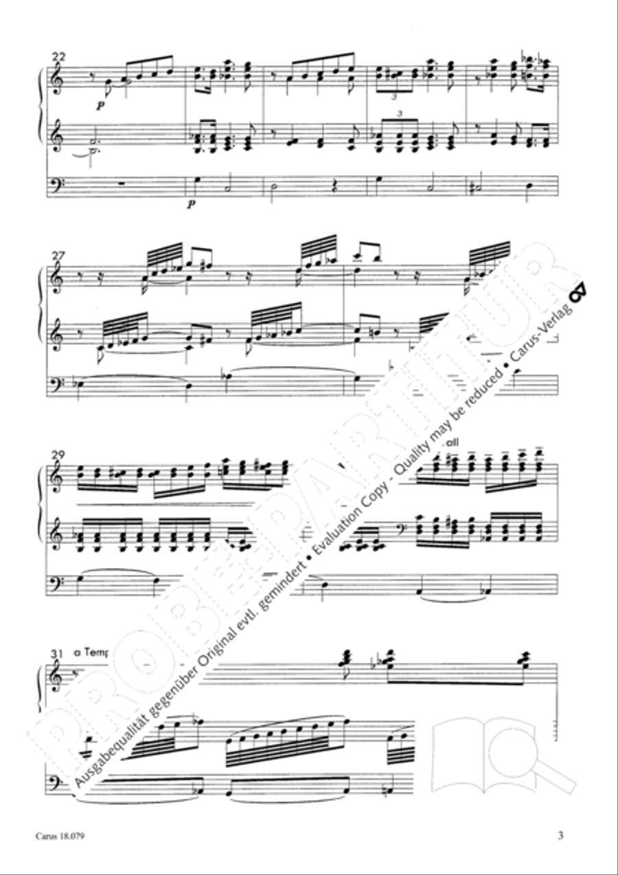 Piece sentimentale Organ Solo scores gallery preview page 4