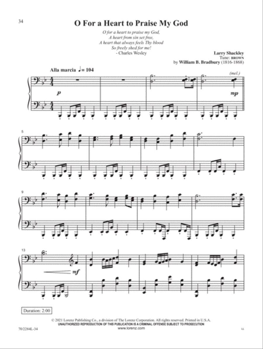 A Heart to Praise Piano Solo scores gallery preview page 14