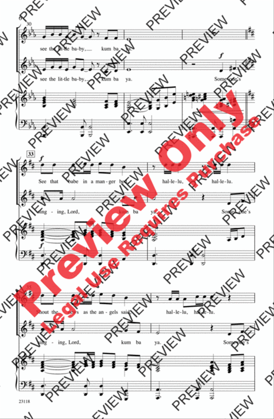 Christmas Kum Ba Ya Christmas Kum Ba Ya 2-Part scores gallery preview page 6