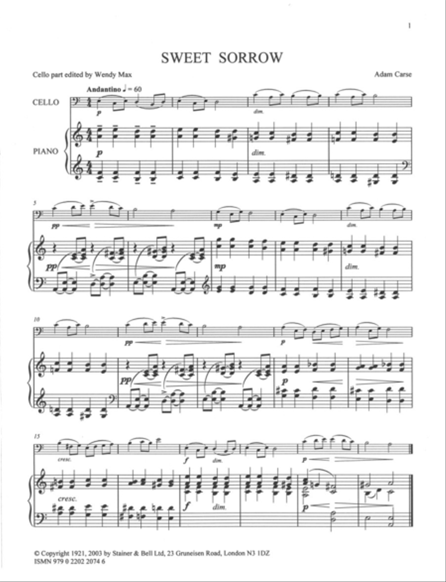 Fiddle Fancies for Cello and Piano Piano Accompaniment scores gallery preview page 2