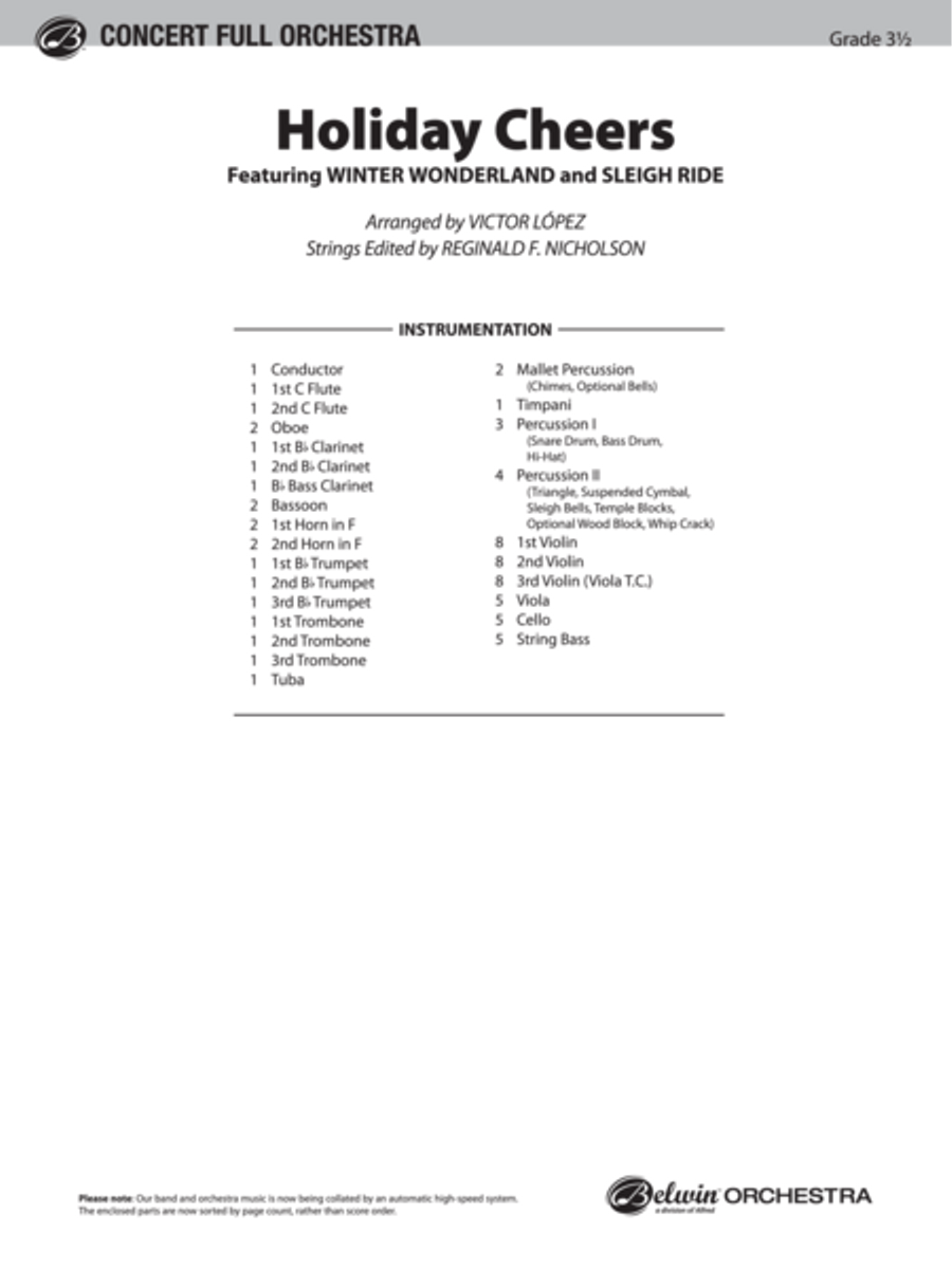 Holiday Cheers Holiday Cheers Full Orchestra scores gallery preview page 2
