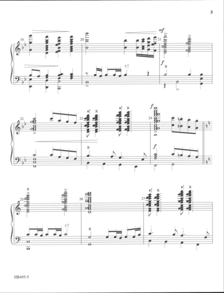 Ding Dong! Merrily on High - Burroughs 5-Octaves scores gallery preview page 4